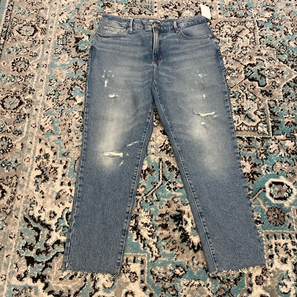 Women’s Good American The Weekender Jeans GWE062T Indigo046 Size - Picture 4 of 15